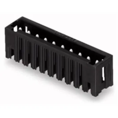 Pin header, 12 pole, pitch 3.81 mm, straight, black, 734-242/105-604 - 1