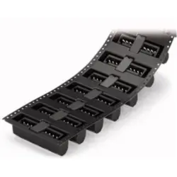 Pin header, 12 pole, pitch 3.81 mm, straight, black, 734-242/105-604/997-408