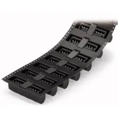 Pin header, 12 pole, pitch 3.81 mm, straight, black, 734-242/105-604/997-408 - 1