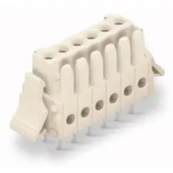 Socket header, 8 pole, pitch 3.5 mm, straight, light gray, 734-468/037-000
