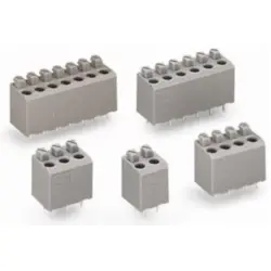PCB terminal, 2 pole, pitch 5 mm, AWG 20-16, 10 A, push-in, gray, 735-302