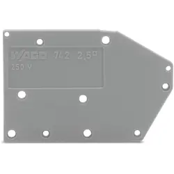 End plate for connection terminal, 742-100