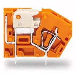 PCB terminal, 1 pole, pitch 5.08 mm, AWG 28-12, 16 A, cage clamp, orange, 742-106