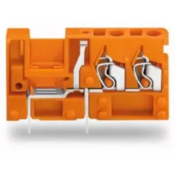 PCB terminal, 1 pole, pitch 5.08 mm, AWG 28-12, 16 A, cage clamp, orange, 742-176