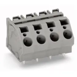 PCB terminal, 2 pole, pitch 10 mm, AWG 24-10, 41 A, cage clamp, gray, 745-1352