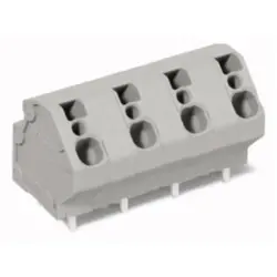 PCB terminal, 2 pole, pitch 10 mm, AWG 28-12, 32 A, cage clamp, gray, 745-3202
