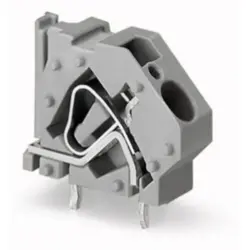 PCB terminal, 1 pole, pitch 10 mm, AWG 24-10, 41 A, cage clamp, gray, 745-841