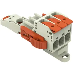 1-wire female connector, 3 pole, pitch 7.62 mm, light gray, 831-1103/038-000/306-000