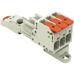 1-wire female connector, 3 pole, pitch 7.62 mm, light gray, 831-1103/306-000
