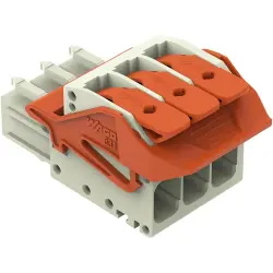 1-wire female connector, 3 pole, pitch 7.62 mm, light gray, 831-1103/320-000