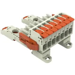 1-wire female connector, 7 pole, pitch 7.62 mm, light gray, 831-1107/038-000/306-000