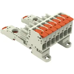 1-wire female connector, 7 pole, pitch 7.62 mm, light gray, 831-1107/306-000