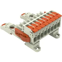 1-wire female connector, 8 pole, pitch 7.62 mm, light gray, 831-1108/038-000/306-000