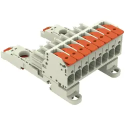1-wire female connector, 8 pole, pitch 7.62 mm, light gray, 831-1108/306-000