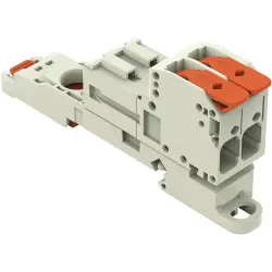 1-wire pin header, 2 pole, pitch 7.62 mm, light gray, 831-1202/306-000