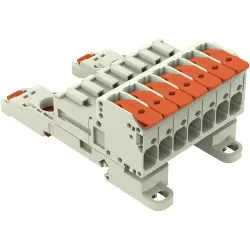 1-wire pin header, 7 pole, pitch 7.62 mm, light gray, 831-1207/306-000