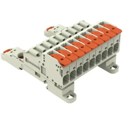 1-wire pin header, 9 pole, pitch 7.62 mm, light gray, 831-1209/306-000 - 1
