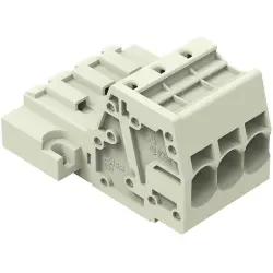 1-wire pin header, 3 pole, pitch 7.62 mm, light gray, 831-3203/109-000