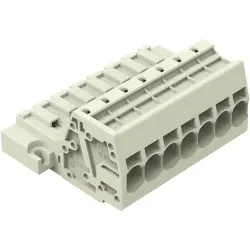 1-wire pin header, 7 pole, pitch 7.62 mm, light gray, 831-3207/109-000
