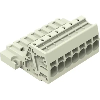 1-wire pin header, 7 pole, pitch 7.62 mm, light gray, 831-3207/109-000 - 1