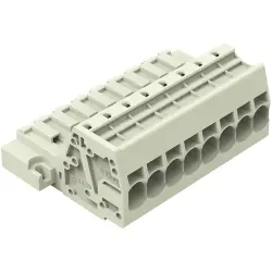 1-wire pin header, 8 pole, pitch 7.62 mm, light gray, 831-3208/109-000