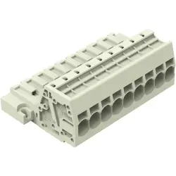 1-wire pin header, 9 pole, pitch 7.62 mm, light gray, 831-3209/109-000