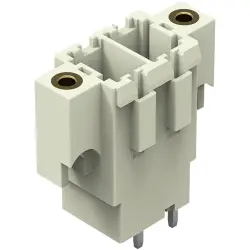 Pin header, 2 pole, pitch 7.62 mm, straight, light gray, 831-3602/108-000