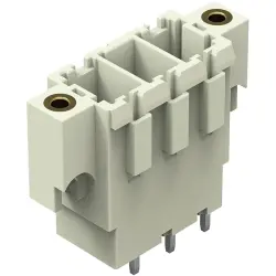 Pin header, 3 pole, pitch 7.62 mm, straight, light gray, 831-3603/108-000