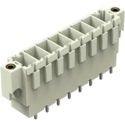 Pin header, 8 pole, pitch 7.62 mm, straight, light gray, 831-3608/108-000