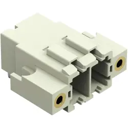 Pin header, 2 pole, pitch 7.62 mm, angled, light gray, 831-3622/108-000