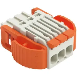 1-wire female connector, 3 pole, pitch 3.5 mm, straight, light gray, 2734-1103/038-000
