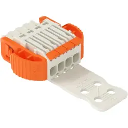 1-wire female connector, 4 pole, pitch 3.5 mm, straight, light gray, 2734-1104/038-000/334-000