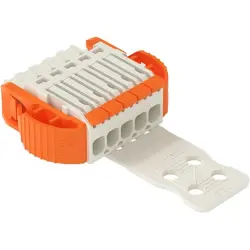 1-wire female connector, 5 pole, pitch 3.5 mm, straight, light gray, 2734-1105/038-000/334-000