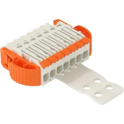 1-wire female connector, 7 pole, pitch 3.5 mm, straight, light gray, 2734-1107/038-000/334-000