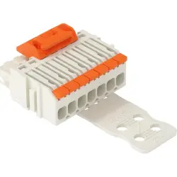 1-wire female connector, 7 pole, pitch 3.5 mm, straight, light gray, 2734-1107/328-000/334-000
