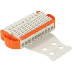 1-wire female connector, 10 pole, pitch 3.5 mm, straight, light gray, 2734-1110/038-000/335-000