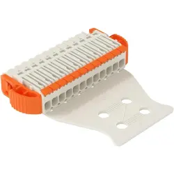 1-wire female connector, 12 pole, pitch 3.5 mm, straight, light gray, 2734-1112/038-000/336-000