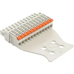 1-wire female connector, 12 pole, pitch 3.5 mm, straight, light gray, 2734-1112/327-000/336-000