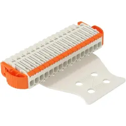 1-wire female connector, 16 pole, pitch 3.5 mm, straight, light gray, 2734-1116/038-000/336-000