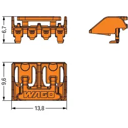 Locking hook for female connectors, 2734-516