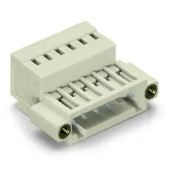 Pin header, 4 pole, pitch 3.5 mm, angled, light gray, 734-304/109-000