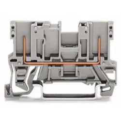 2-pin basic terminal block, 1 pole, 32 A, 6 kV, gray, 769-156