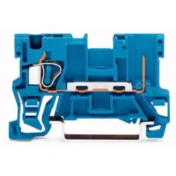 1-wire/1-pin basic terminal, spring-clamp connection, 0.08-4.0 mm², 1 pole, 32 A, 6 kV, blue, 769-176/000-006