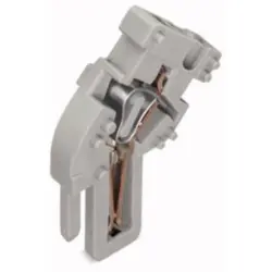 1-wire female connector middle module, 1 pole, pitch 5 mm, 0.08-4.0 mm², AWG 28-12, angled, 32 A, 500 V, spring-cage connection, 769-513
