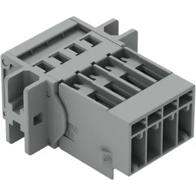Pin header, 4 pole, pitch 5 mm, straight, gray, 769-604/002-000 - 1