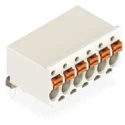 Socket header, 7 pole, pitch 3.5 mm, angled, light gray, 2091-1377/200-000