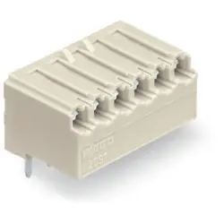 Socket header, 2 pole, pitch 3.5 mm, angled, light gray, 2091-1322/200-000
