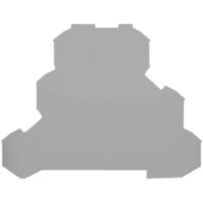 End/Intermediate plate, 0.7 mm, gray for terminal block, 2000-3291 - 1