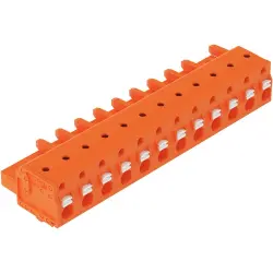 1-wire female connector, 12 pole, pitch 7.62 mm, orange, 2231-712/008-000