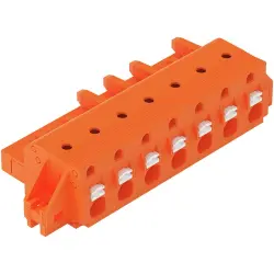 1-wire female connector, 7 pole, pitch 7.62 mm, orange, 2231-707/031-000